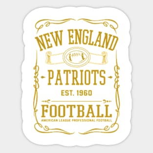 Vintage Patriots American Football Sticker